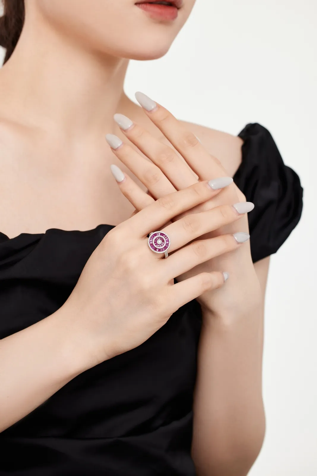 Minimalist Cubic Zirconia Sterling Silver Ring