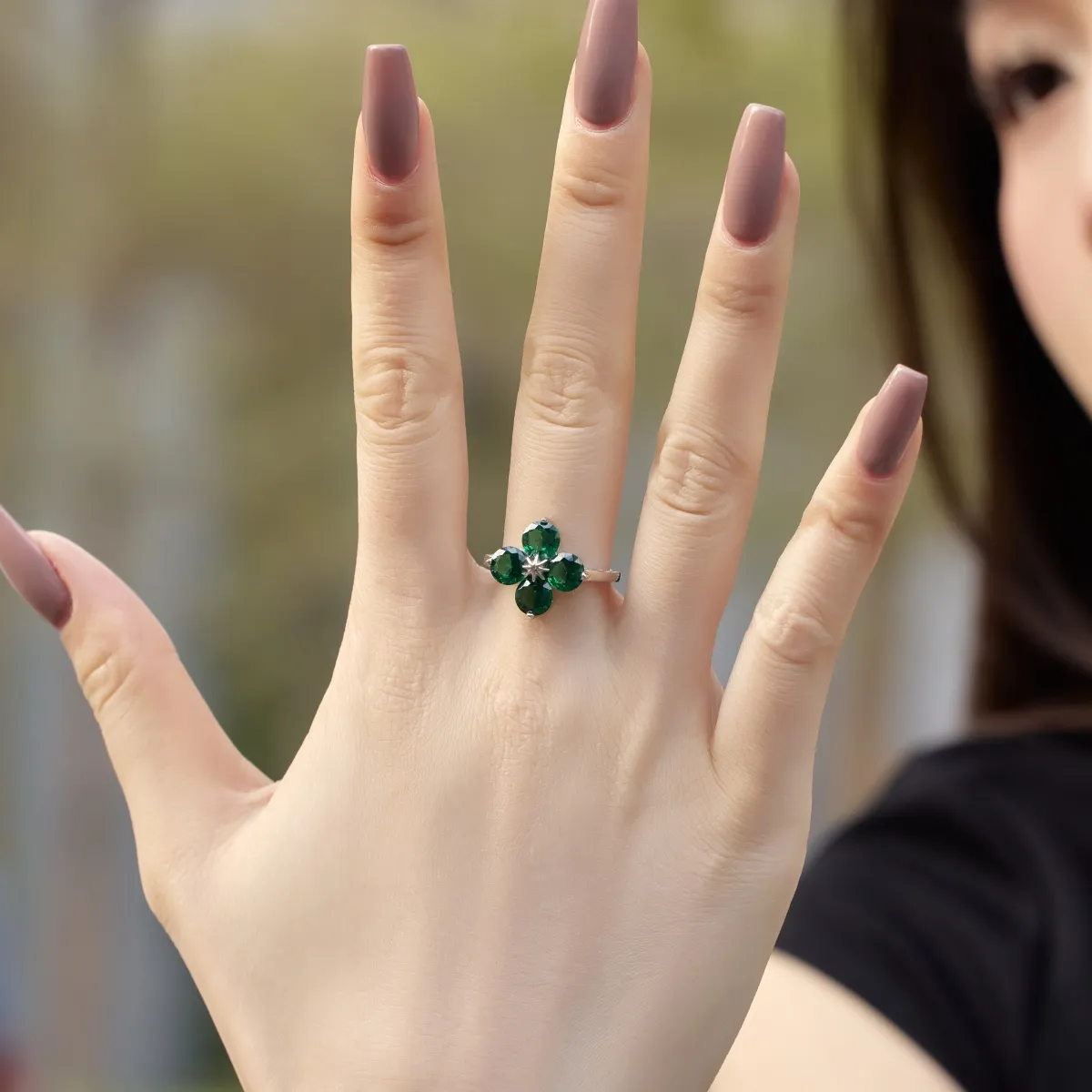 Minimalist Cubic Zirconia Sterling Silver Ring