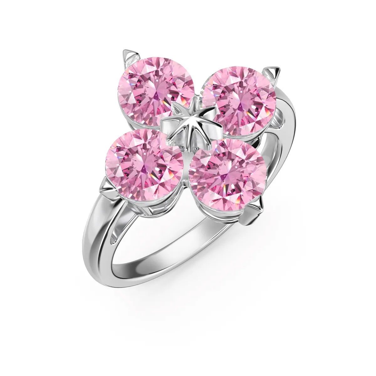 Minimalist Cubic Zirconia Sterling Silver Ring