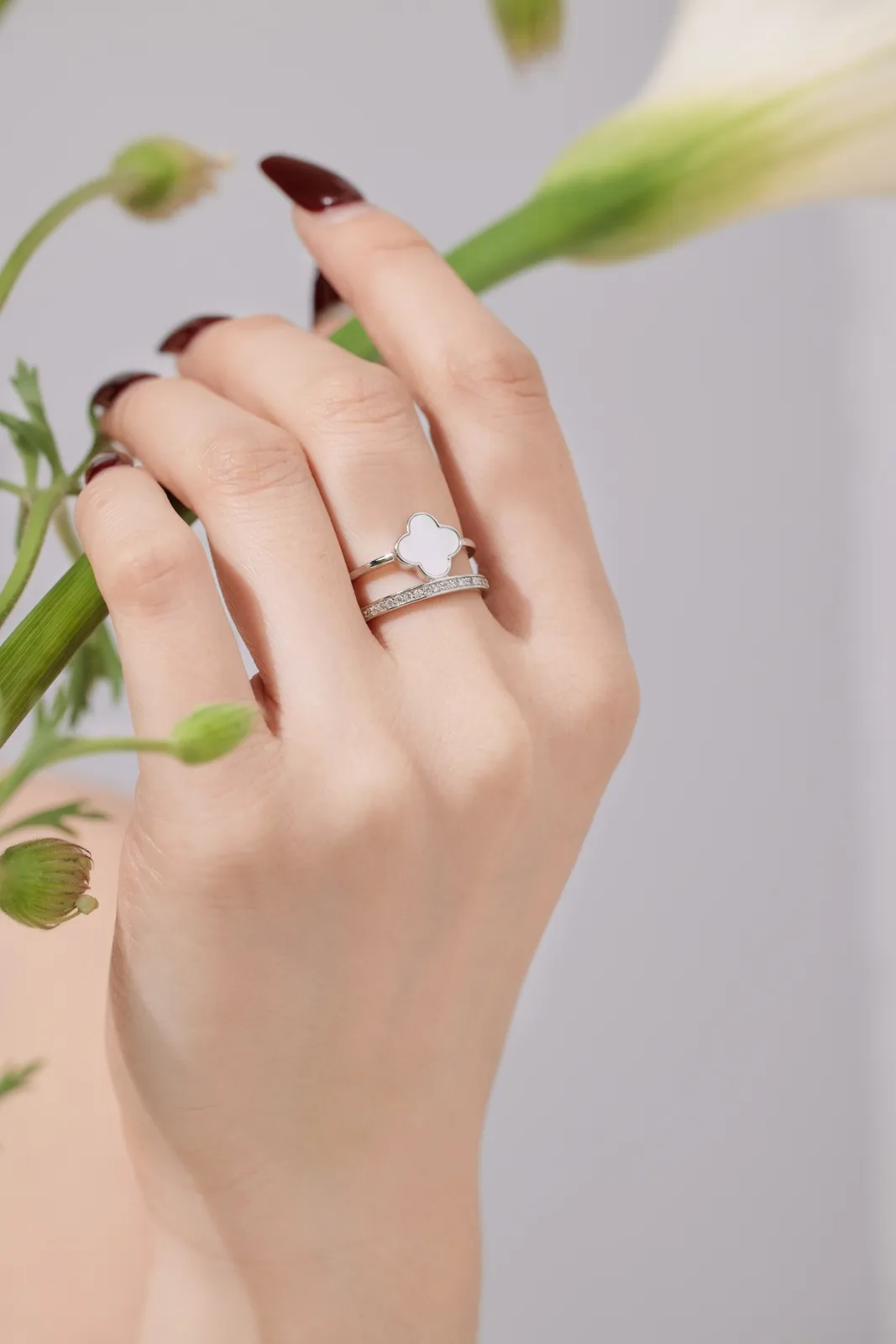 Minimalist Cubic Zirconia Sterling Silver Ring