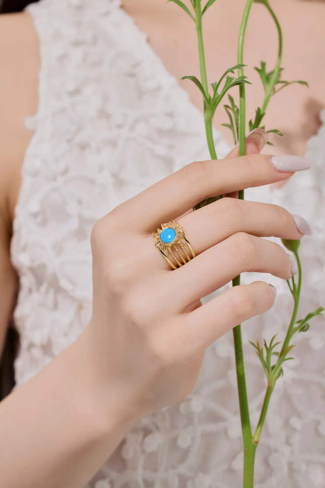 Minimalist Gold Plated Sterling Silver Ring