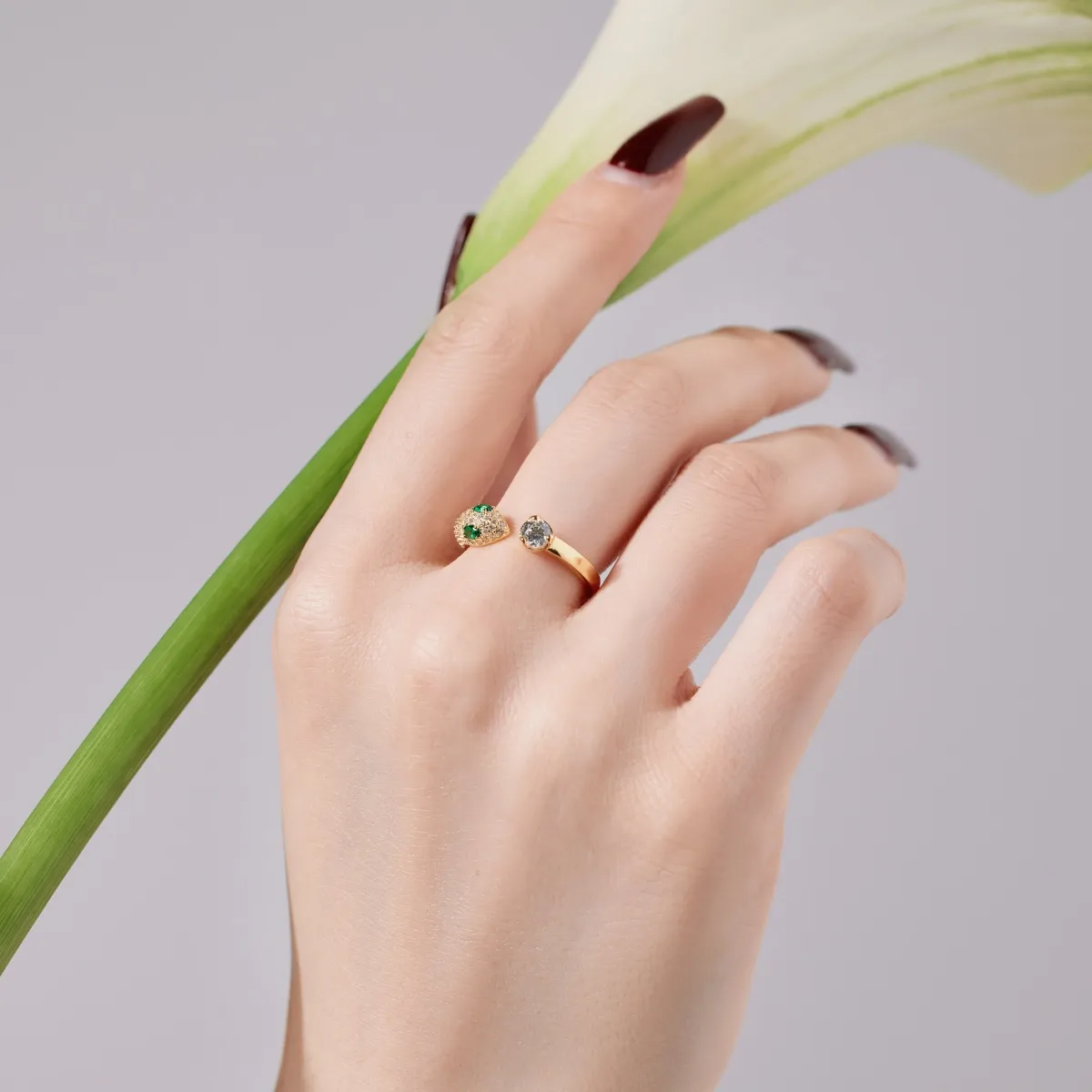 Minimalist Cubic Zirconia Sterling Silver Ring