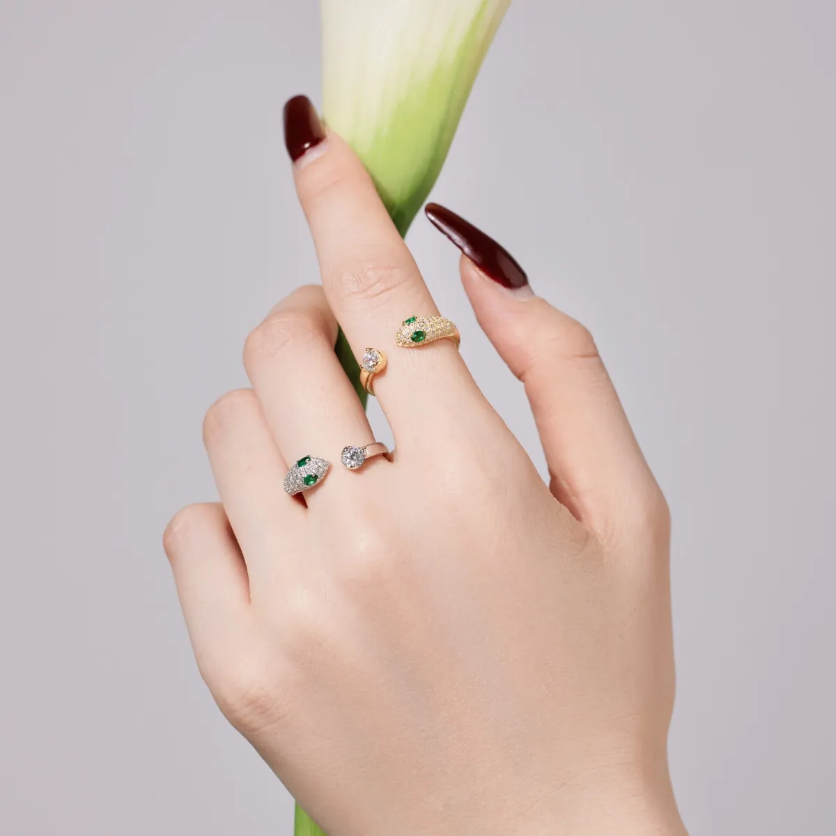 Minimalist Cubic Zirconia Sterling Silver Ring