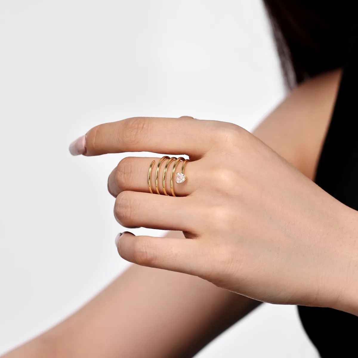 Minimalist Gold Plated Sterling Silver Ring