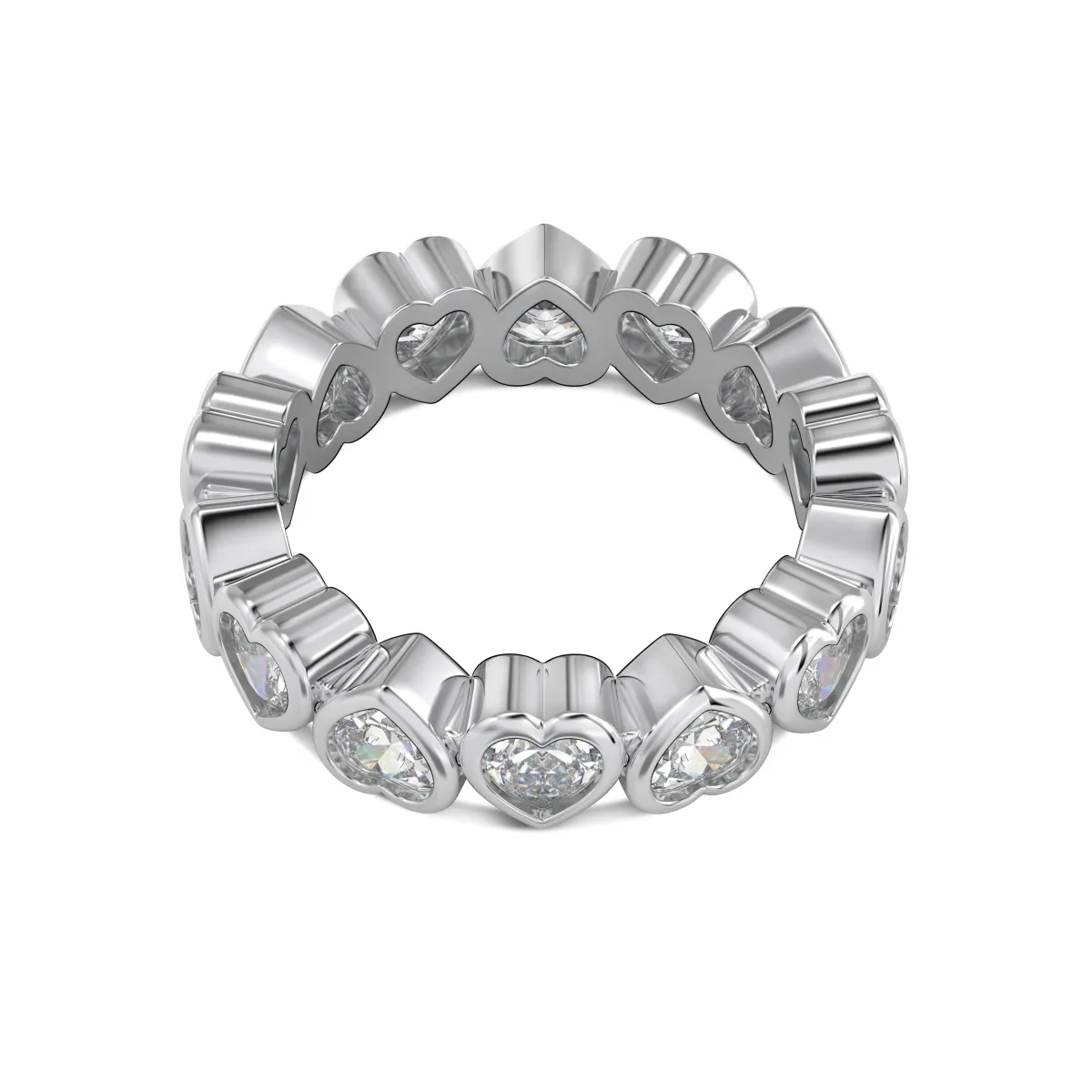 Minimalist Cubic Zirconia Sterling Silver Ring