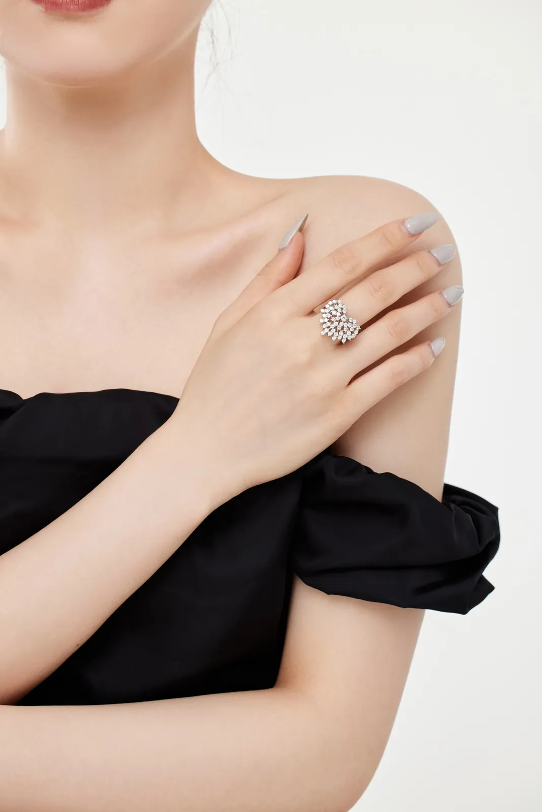 Minimalist Cubic Zirconia Sterling Silver Ring