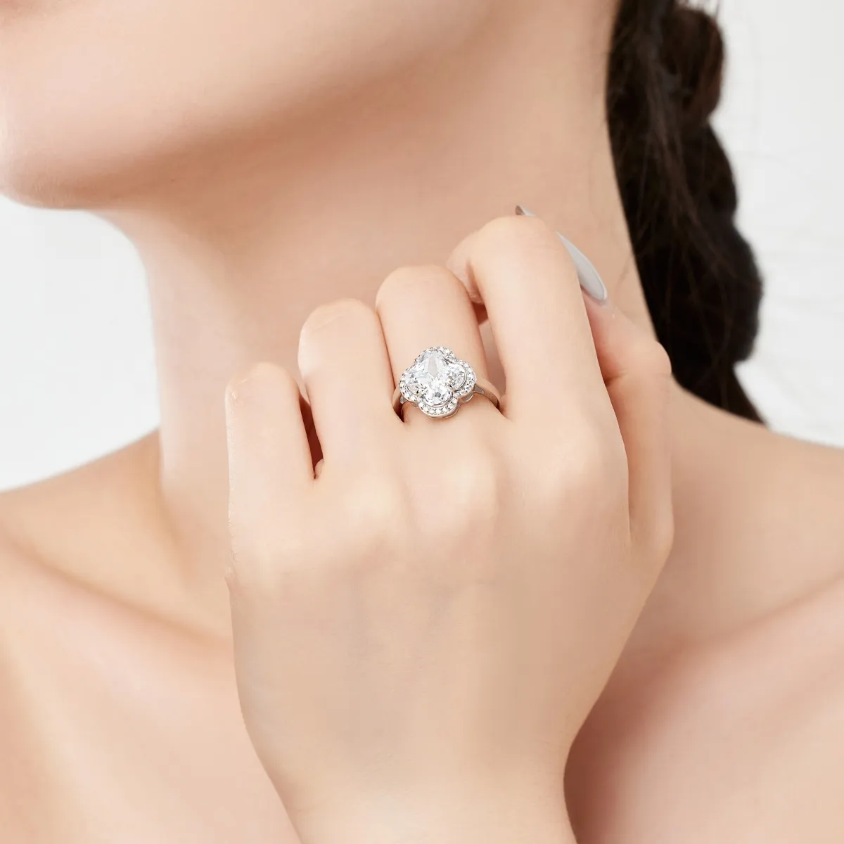 Sterling Silver Cubic Zirconia Ring