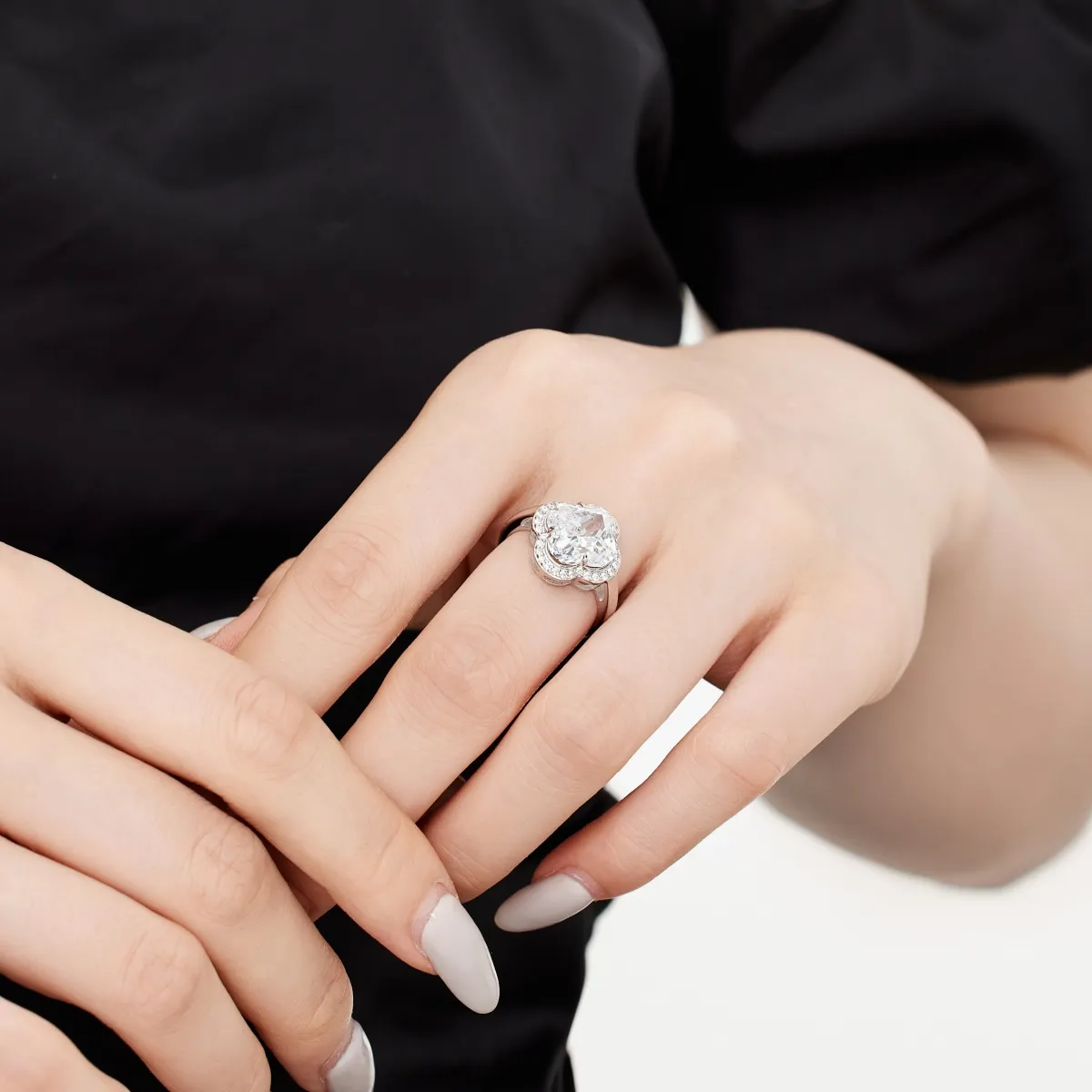 Sterling Silver Cubic Zirconia Ring