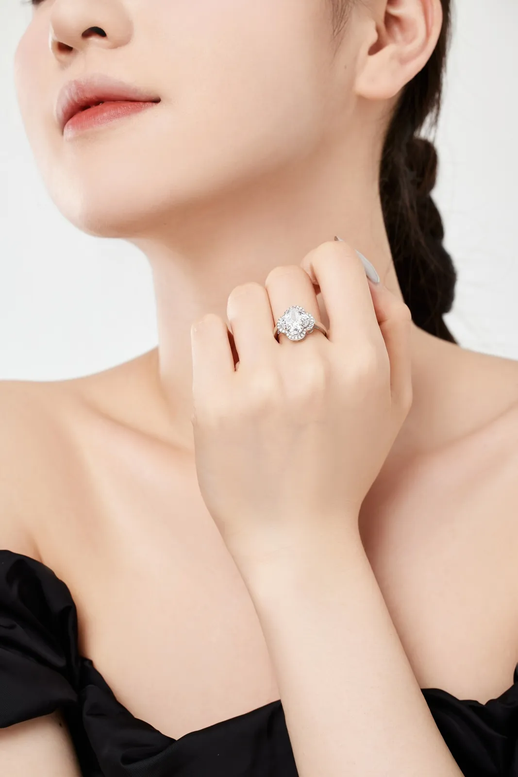 Sterling Silver Cubic Zirconia Ring