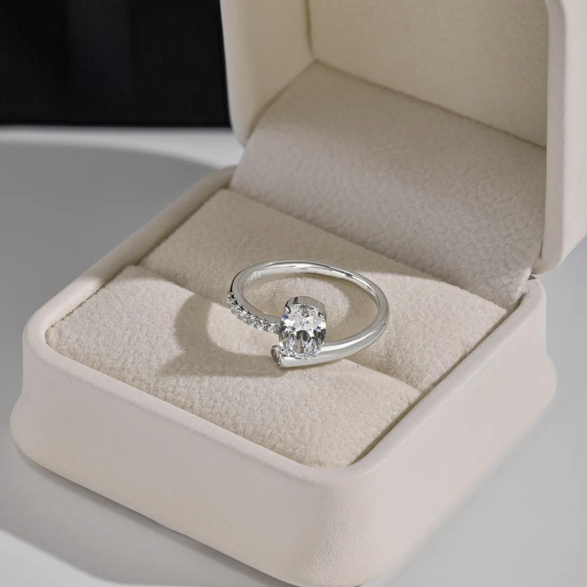 Minimalist Cubic Zirconia Sterling Silver Ring