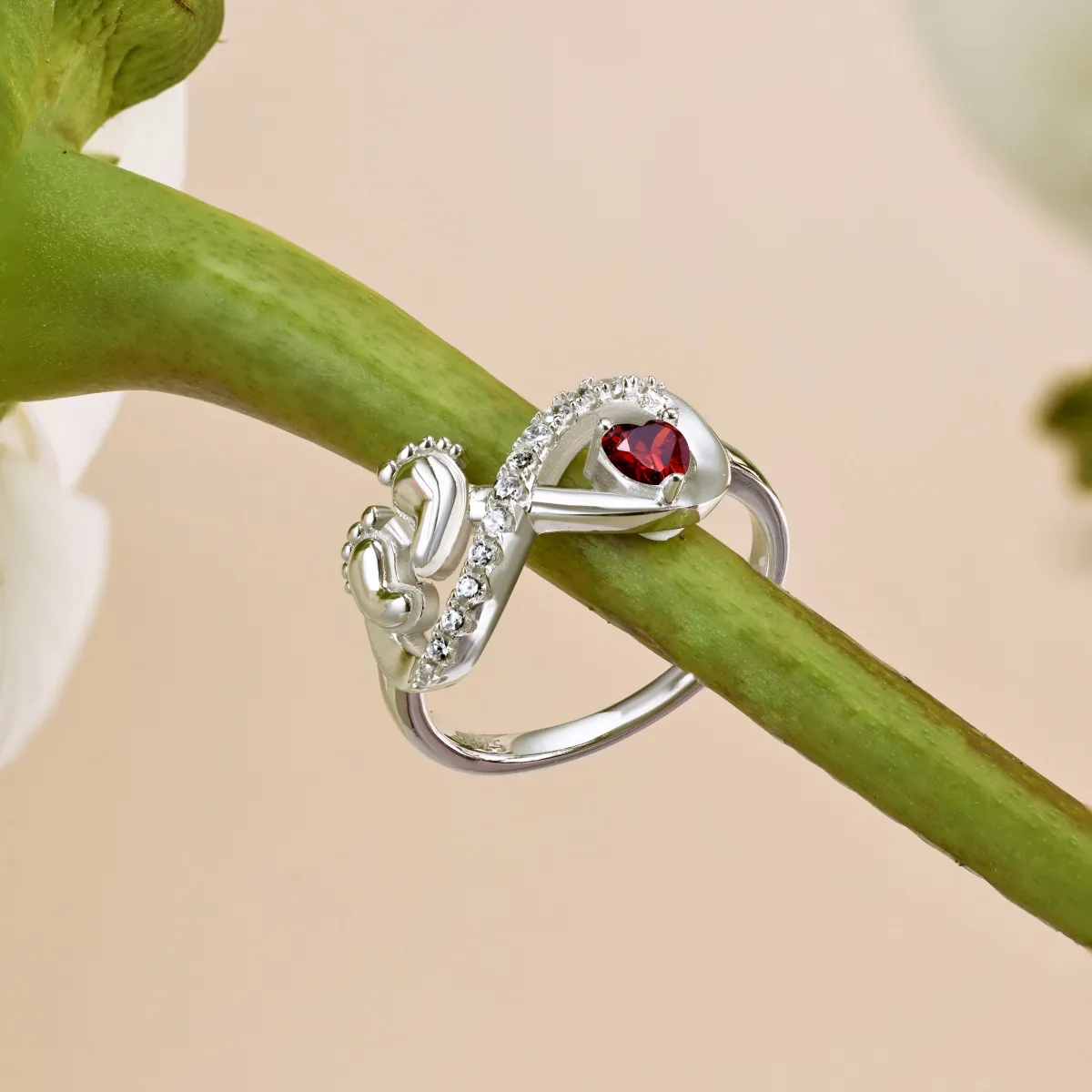 Sterling Silver Cubic Zirconia Ring