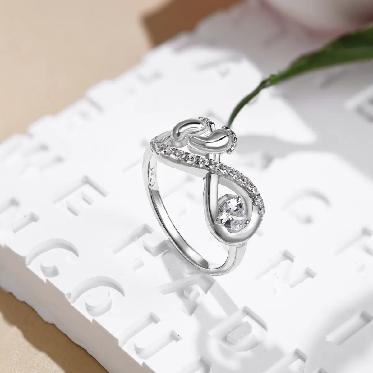 Cubic Zirconia Sterling Silver Ring