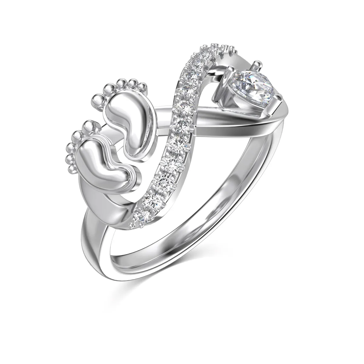 Cubic Zirconia Sterling Silver Ring