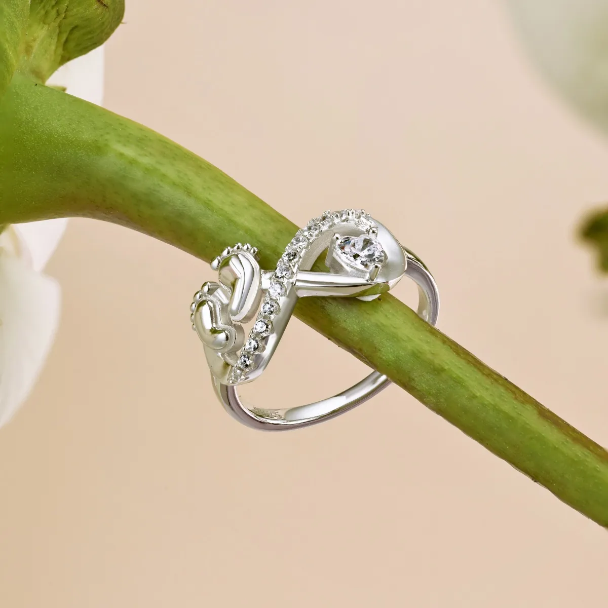Cubic Zirconia Sterling Silver Ring