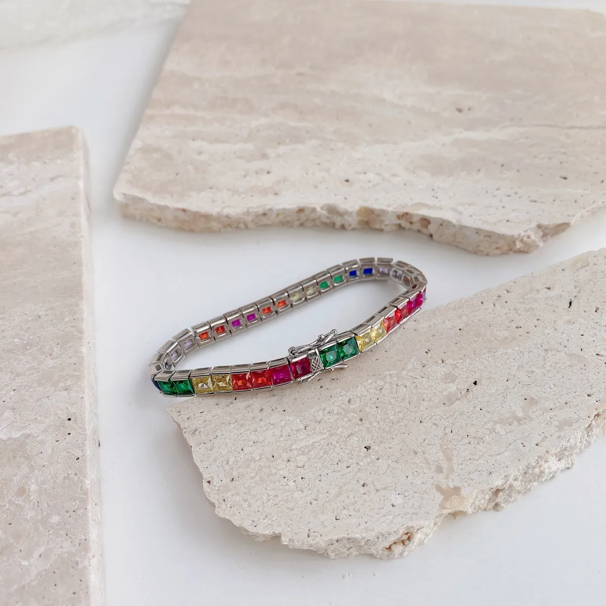 Sterling Silver Rhodium Plated Bracelet