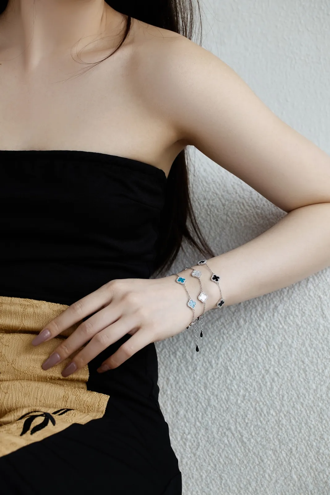 Minimalist Cubic Zirconia Sterling Silver Bracelet