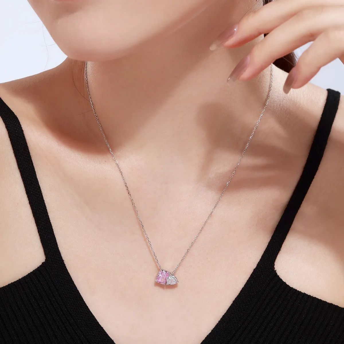 Sterling Sier Rhodium Plated Everyday Necklace