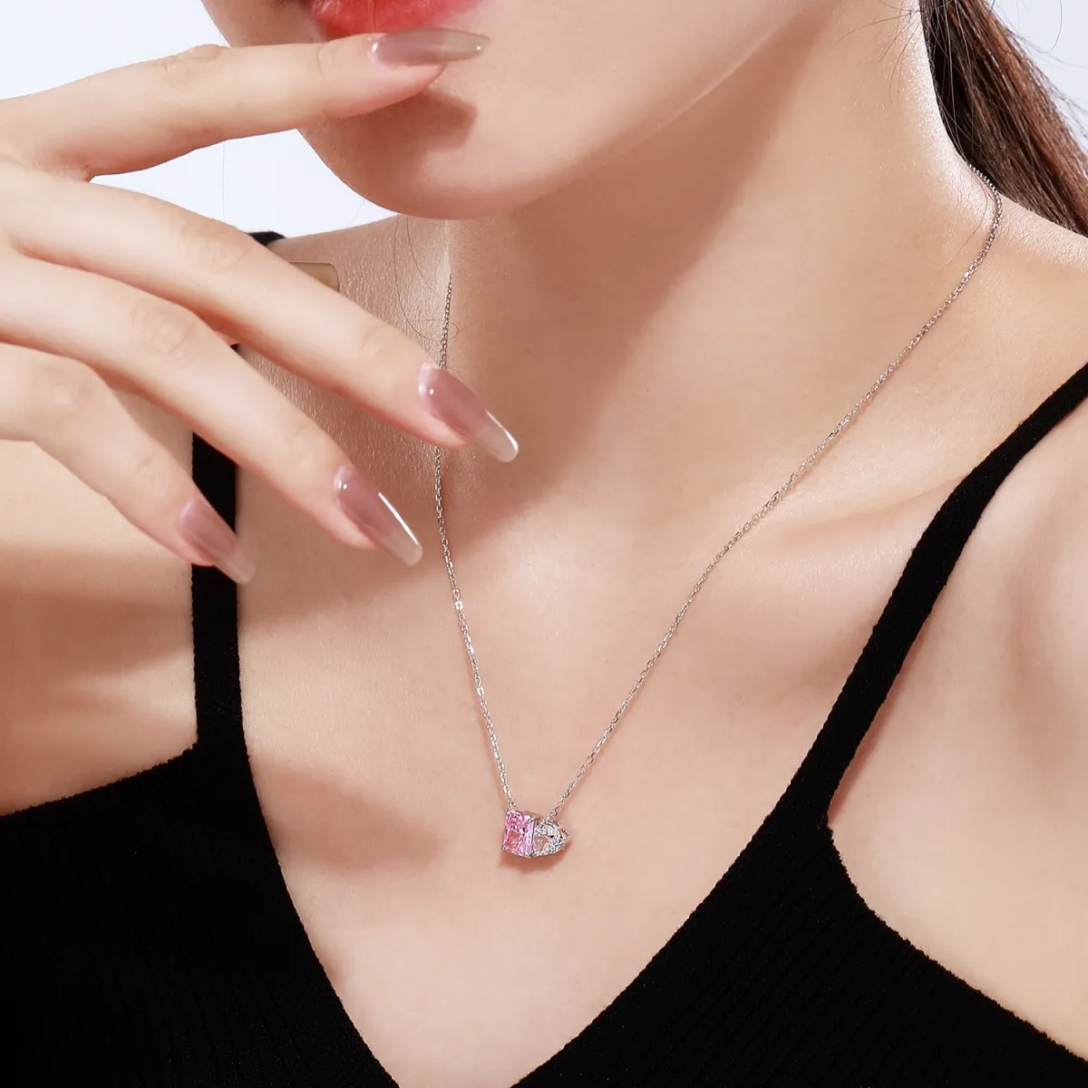 Sterling Sier Rhodium Plated Everyday Necklace
