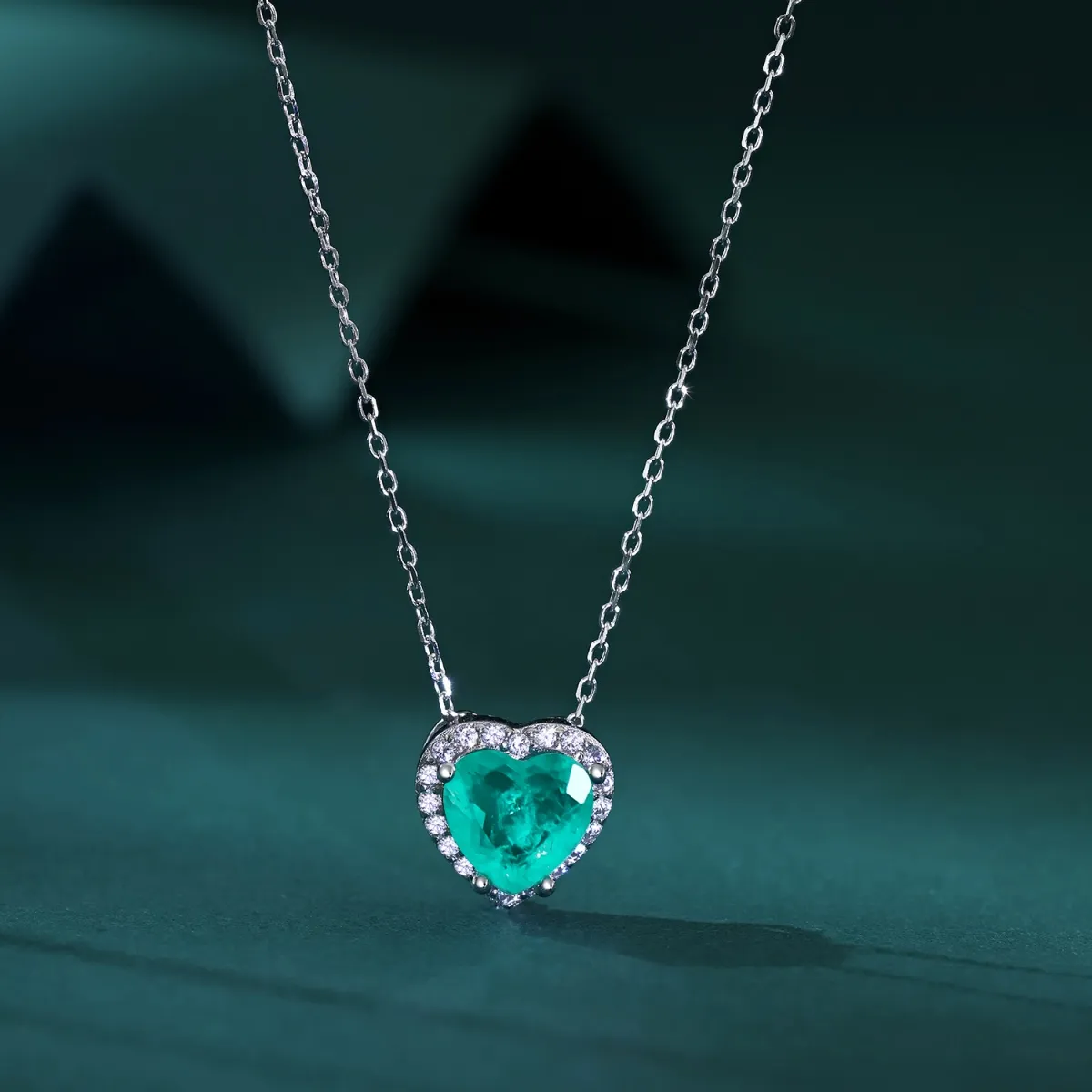 Sterling Silver Cubic Zirconia Pendant Necklace