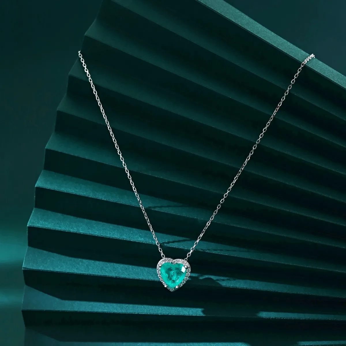 Sterling Silver Cubic Zirconia Pendant Necklace