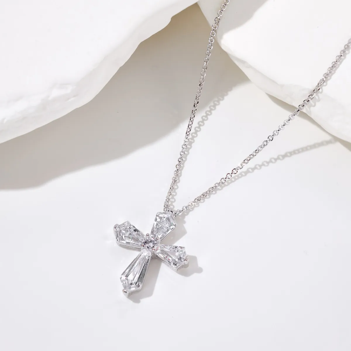 Iced-Out Cubic Zirconia Minimalist Necklace
