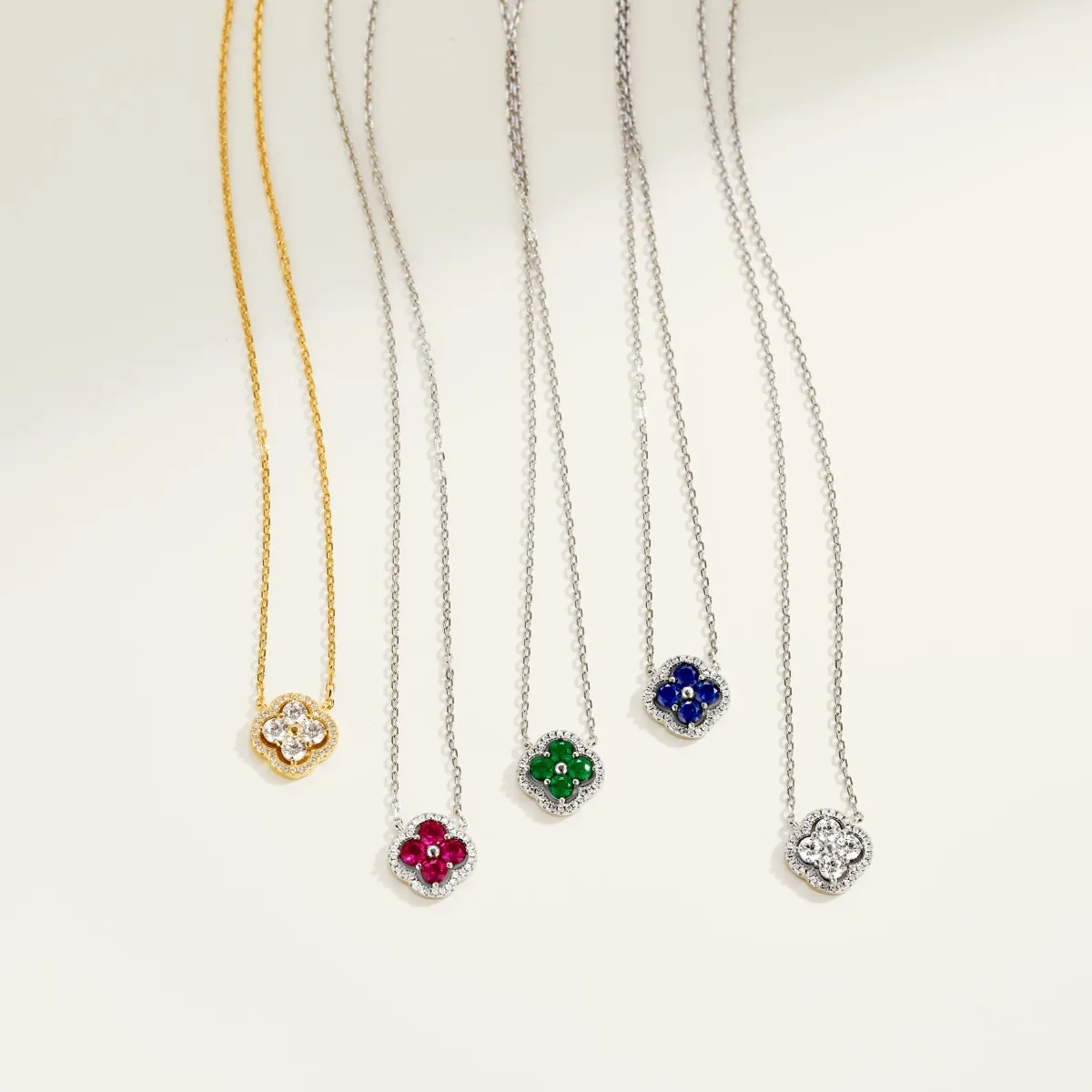 Minimalist Cubic Zirconia Sterling Silver Necklace