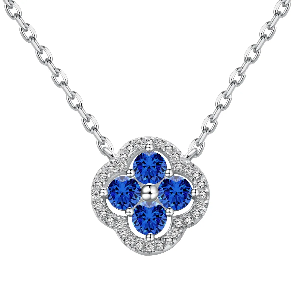 Minimalist Cubic Zirconia Sterling Silver Necklace