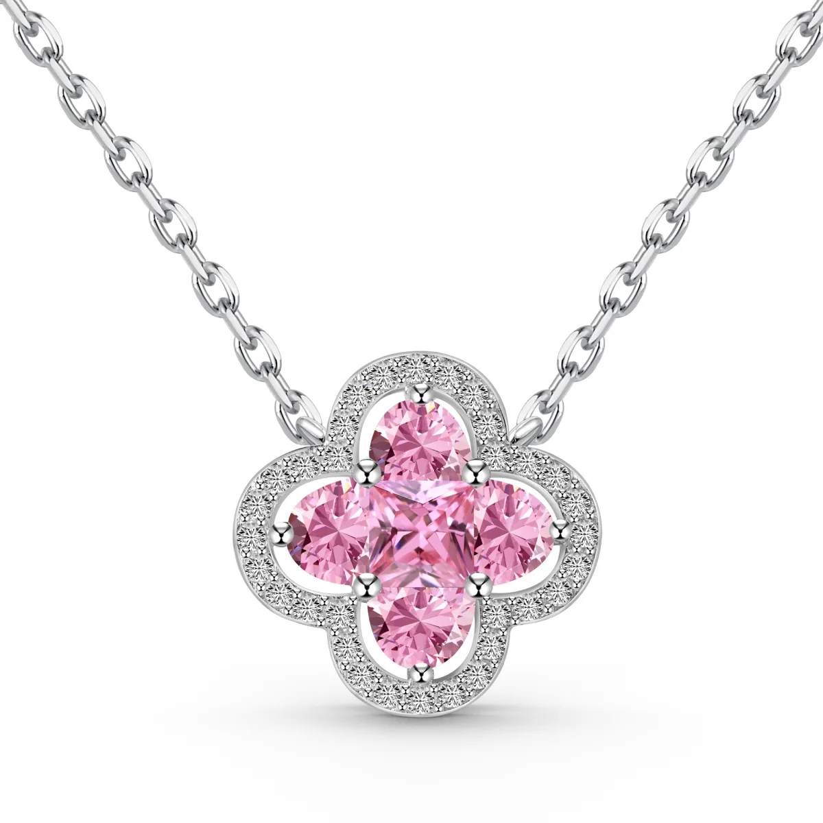 Minimalist Cubic Zirconia Sterling Silver Necklace