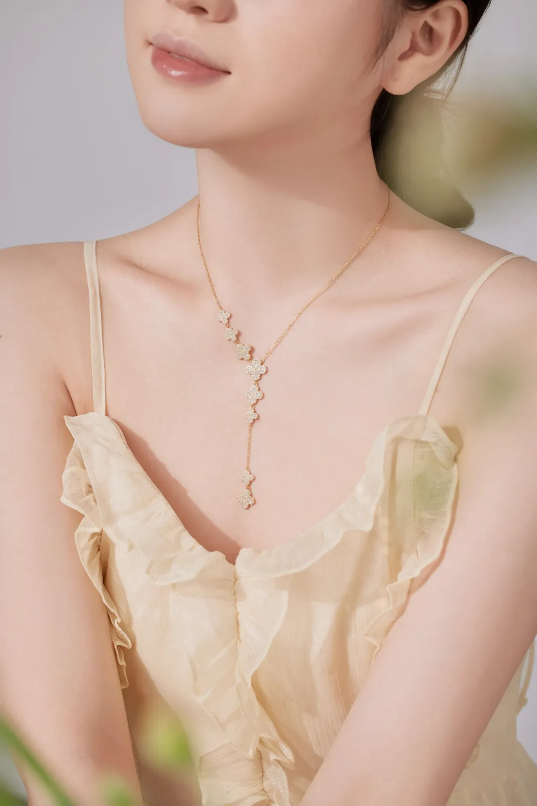 Minimalist Cubic Zirconia Sterling Silver Necklace