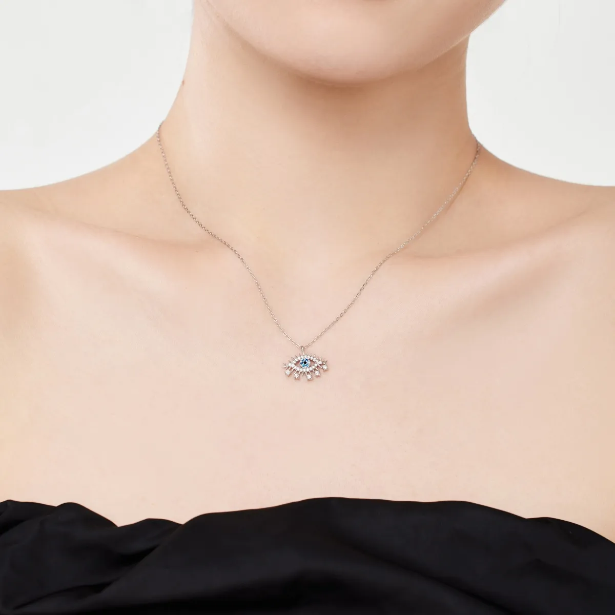 Minimalist Cubic Zirconia Sterling Silver Jewelry Set