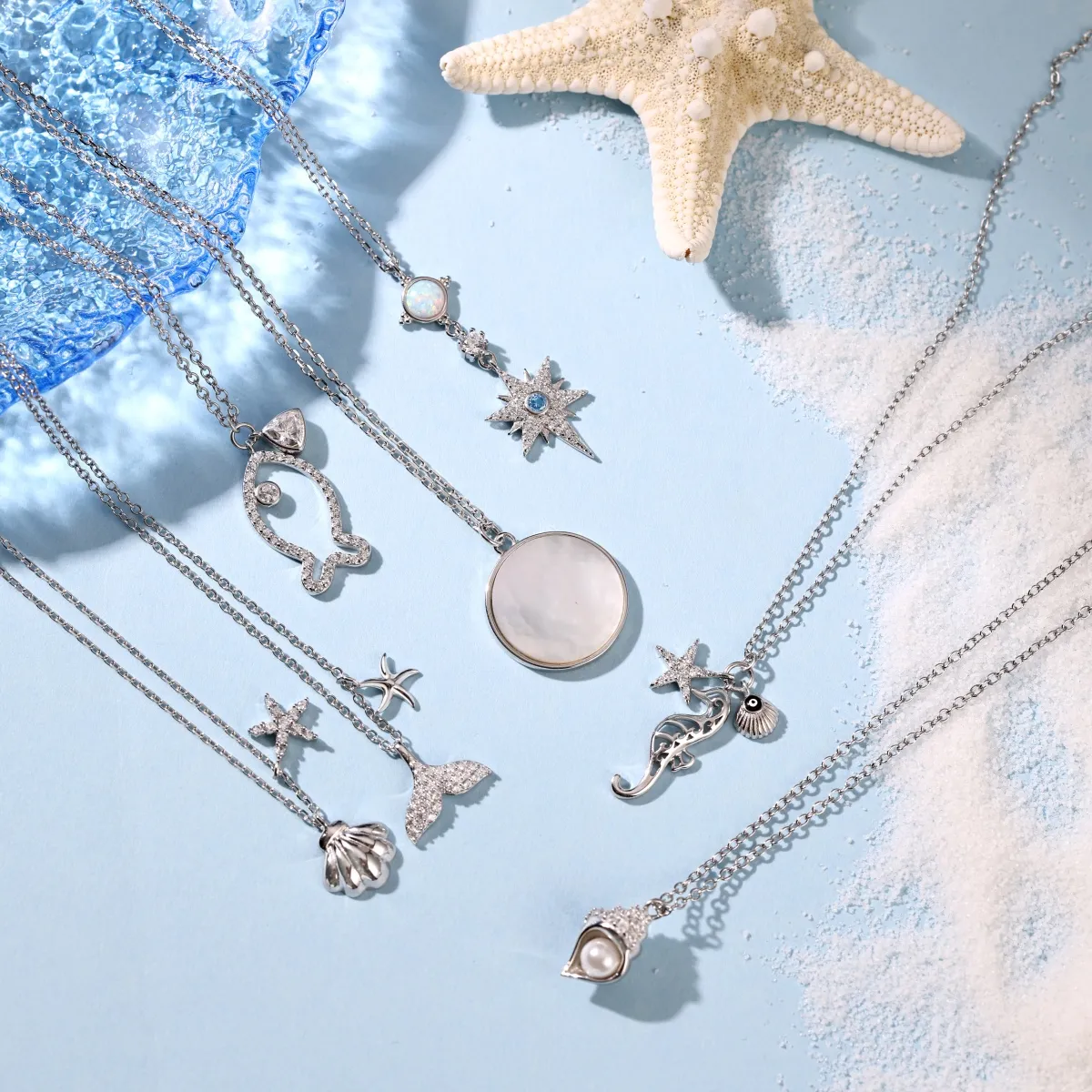 Minimalist Cubic Zirconia Sterling Silver Necklace