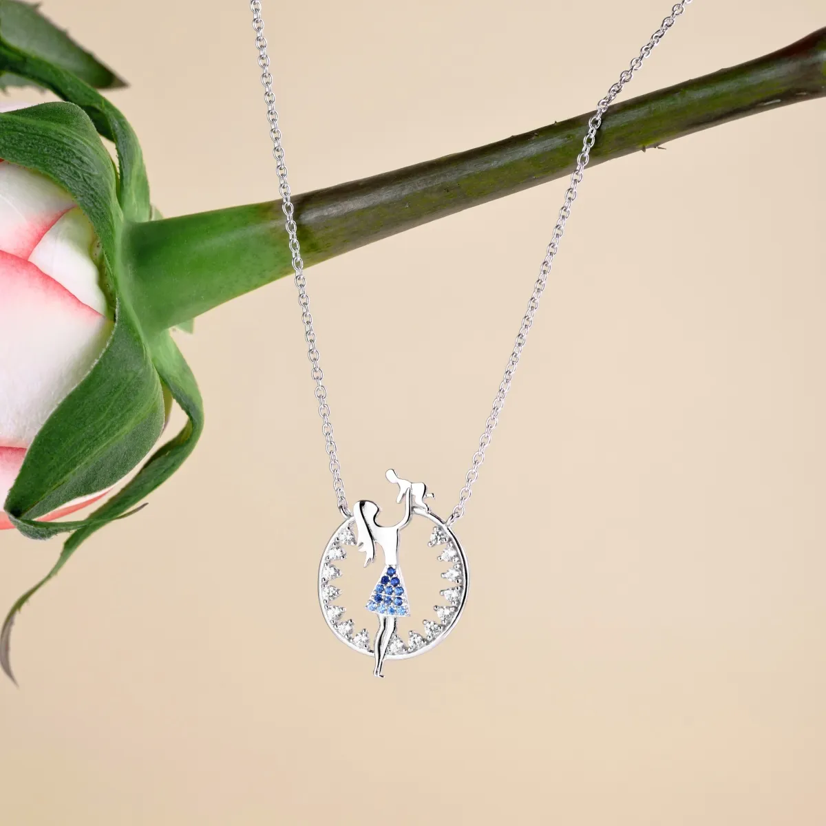 Sterling Silver Cubic Zirconia Necklace