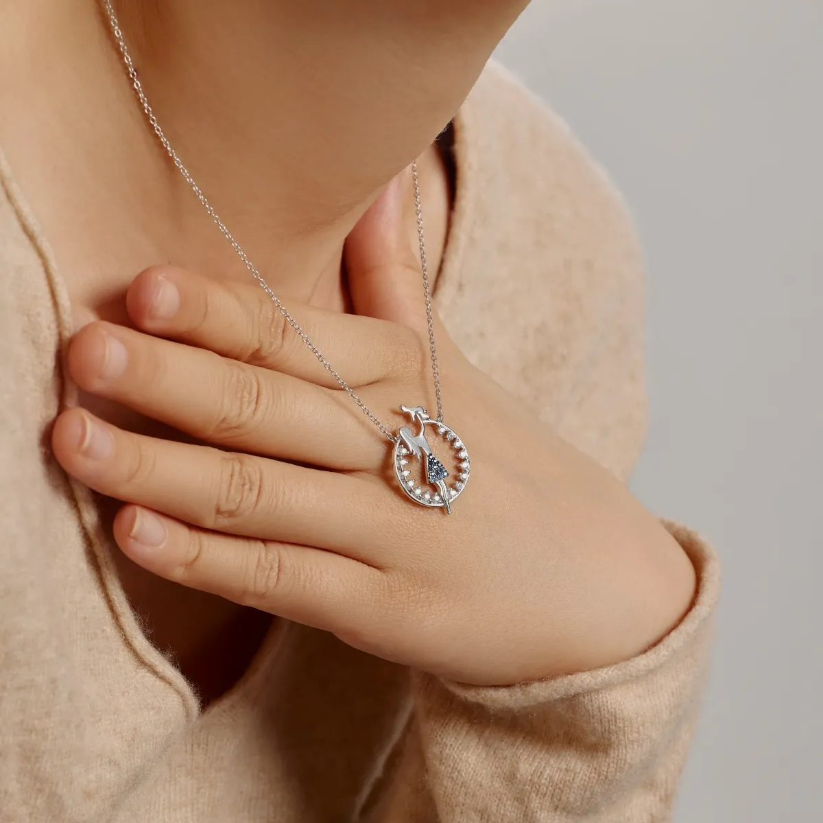 Sterling Silver Cubic Zirconia Necklace
