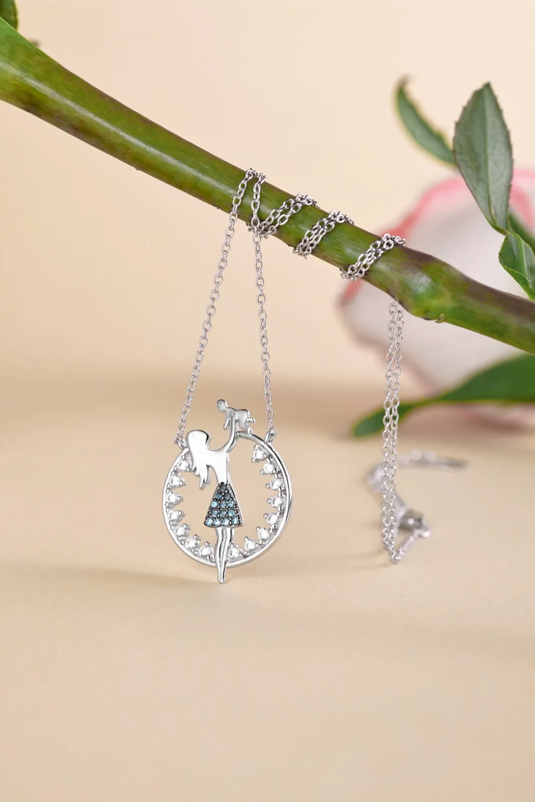 Sterling Silver Cubic Zirconia Necklace
