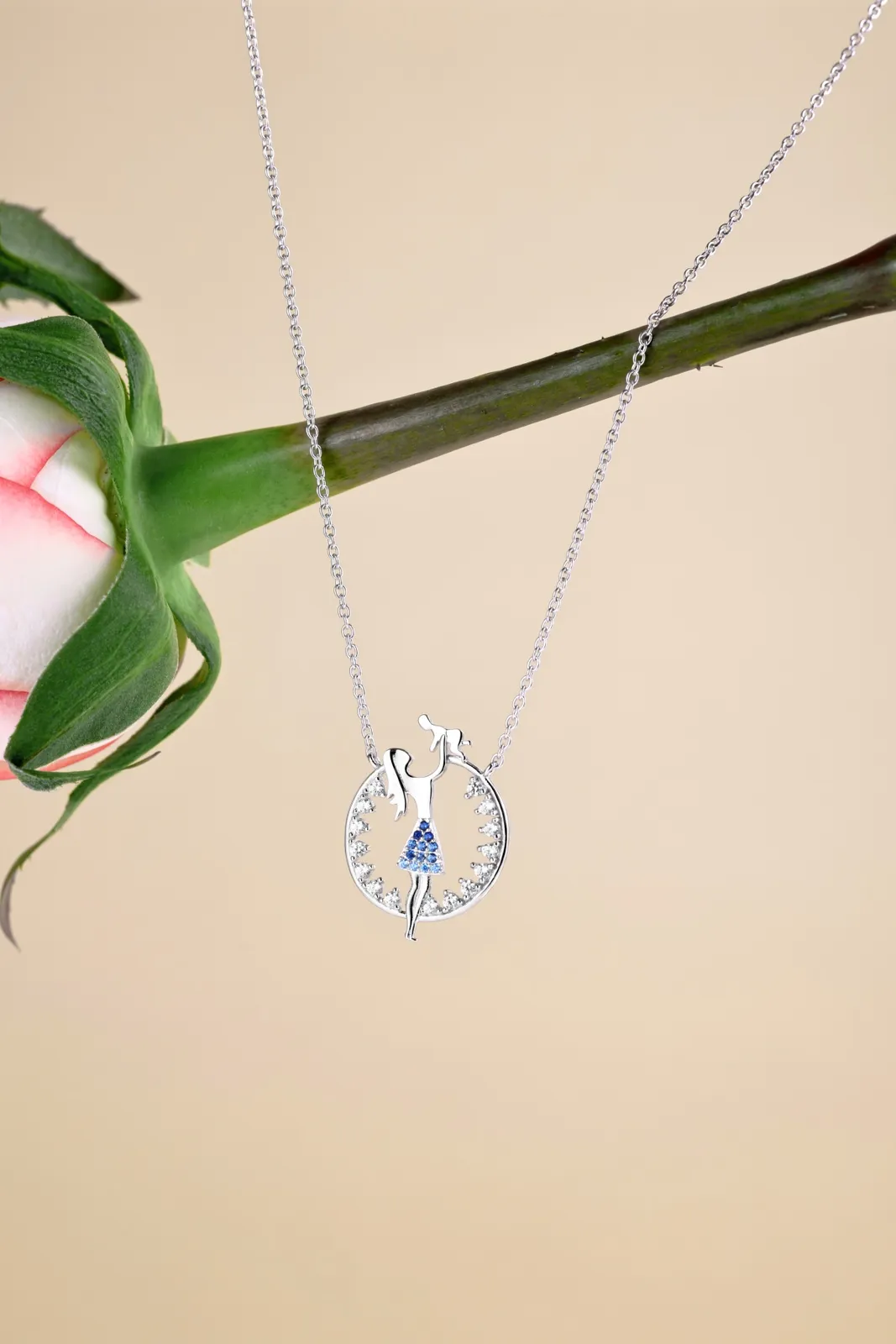 Sterling Silver Cubic Zirconia Necklace