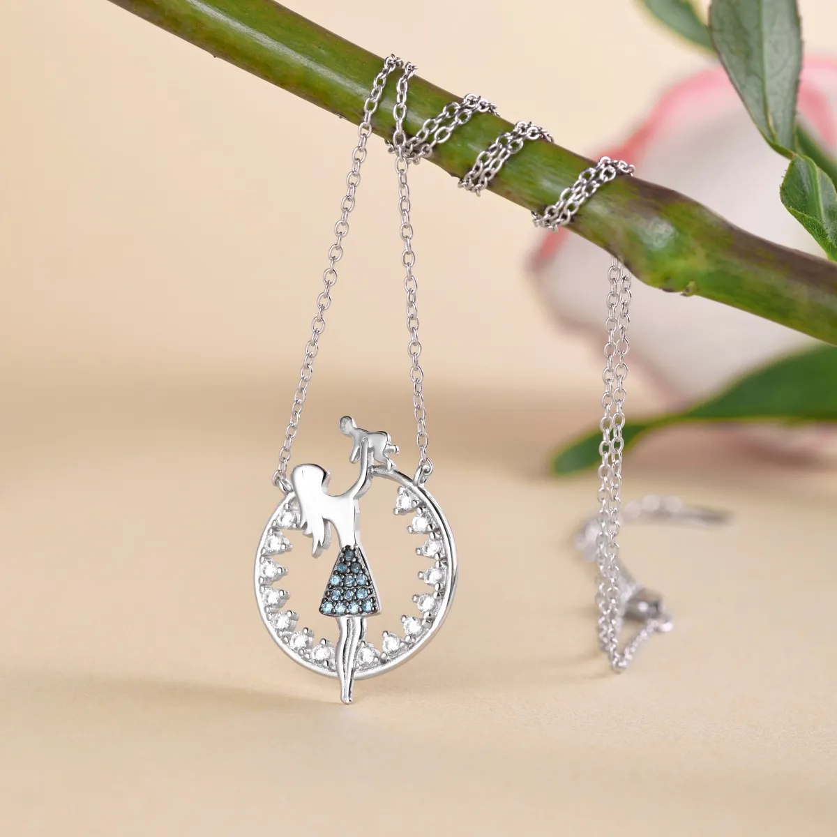 Sterling Silver Cubic Zirconia Necklace