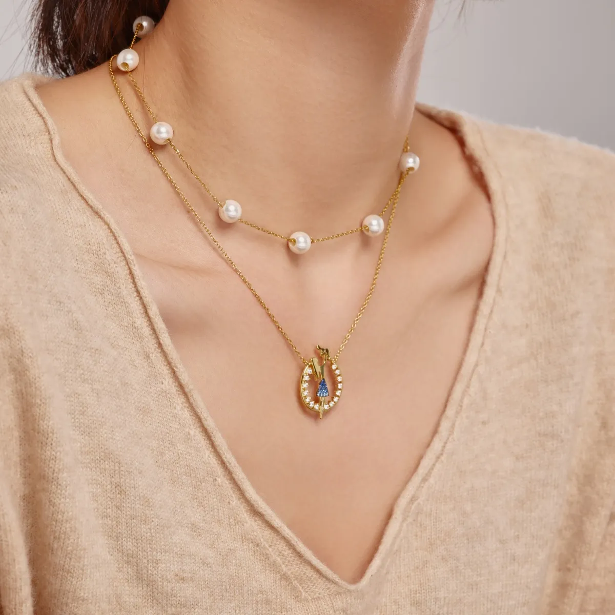 Cubic Zirconia Sterling Silver Necklace