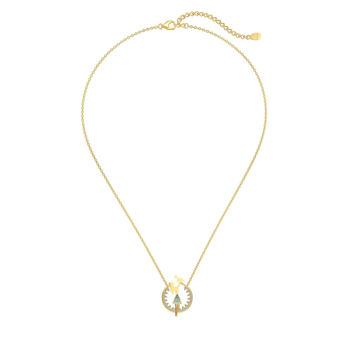 Cubic Zirconia Sterling Silver Necklace