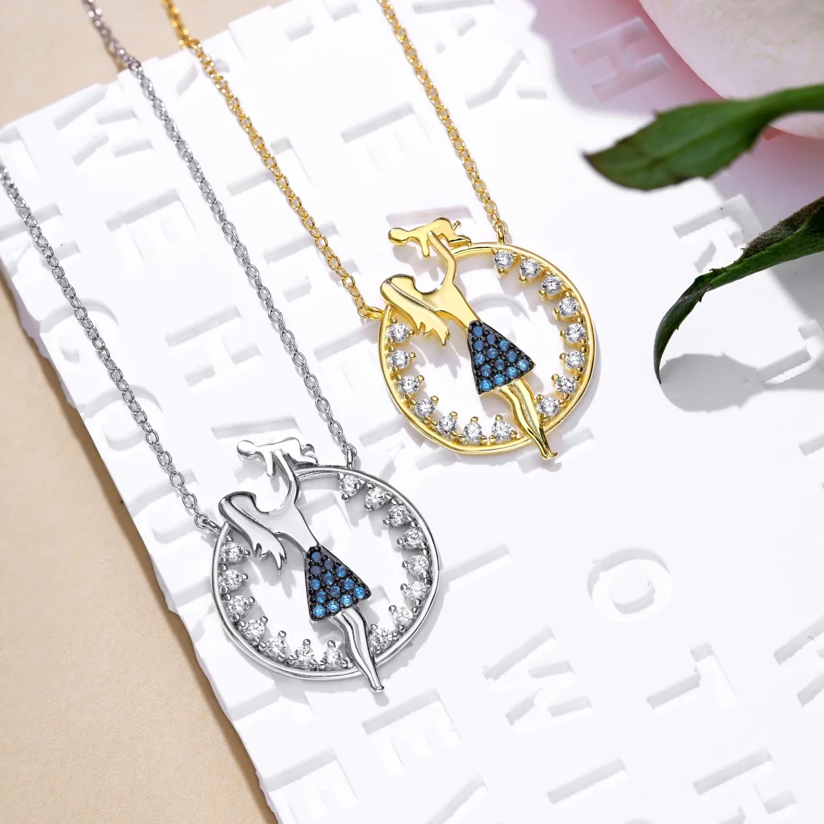 Cubic Zirconia Sterling Silver Necklace