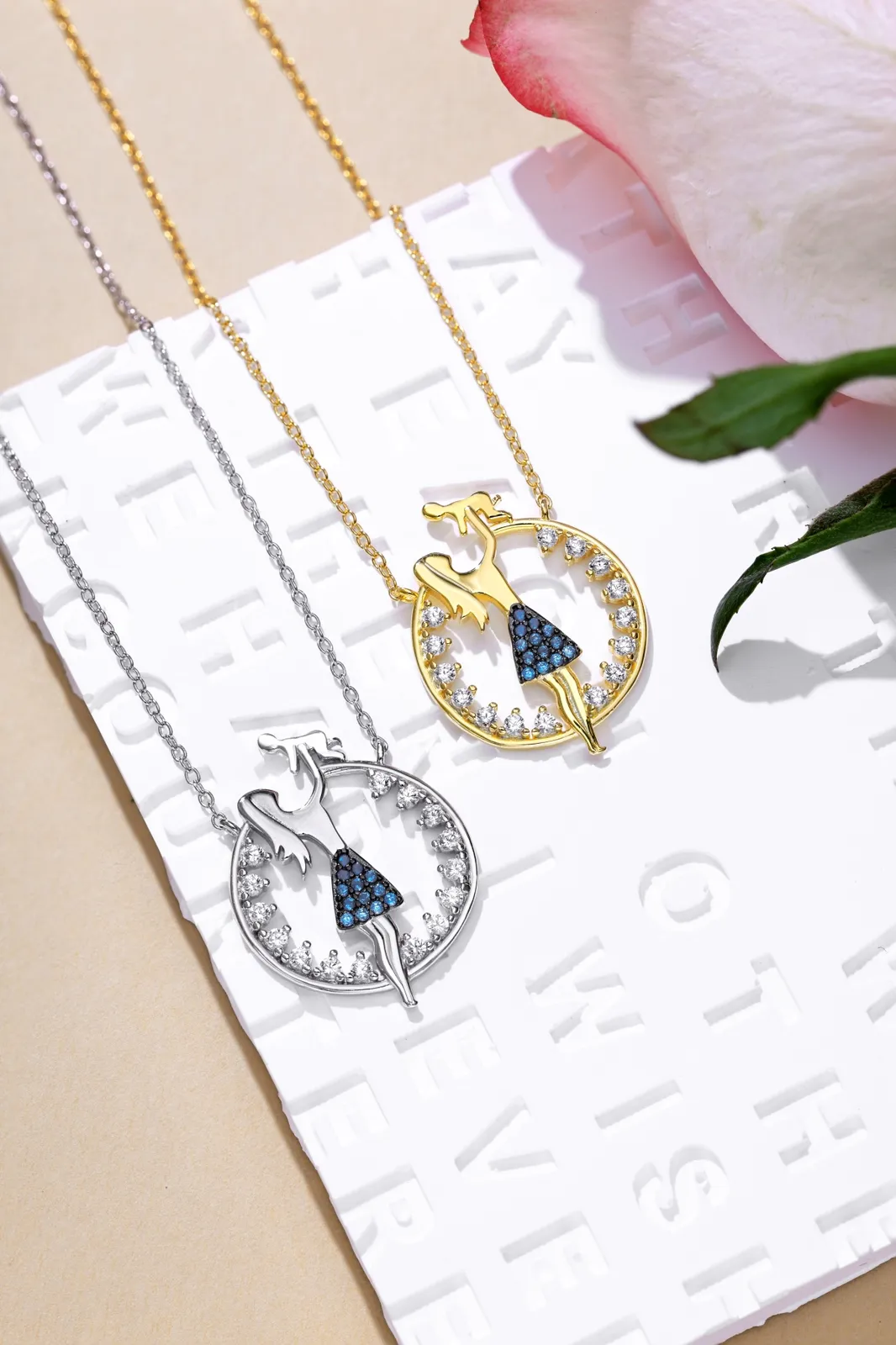 Cubic Zirconia Sterling Silver Necklace