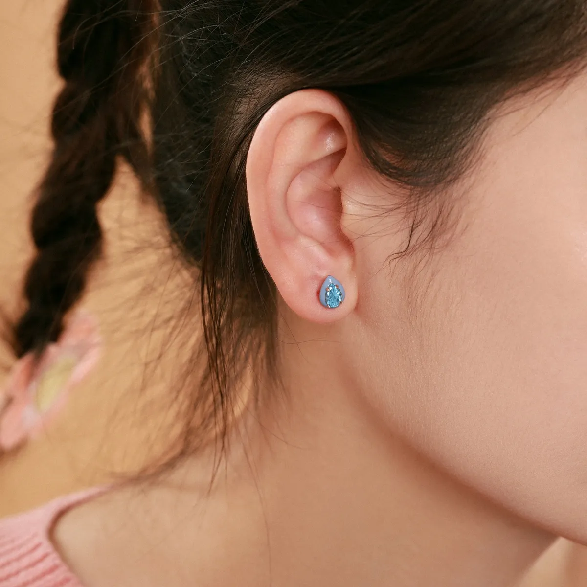 Sterling Silver Rhodium Plated Everyday Stud Earrings