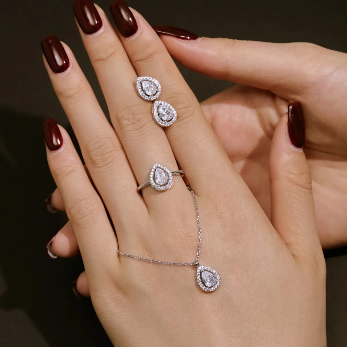 Minimalist Cubic Zirconia Stud Earrings