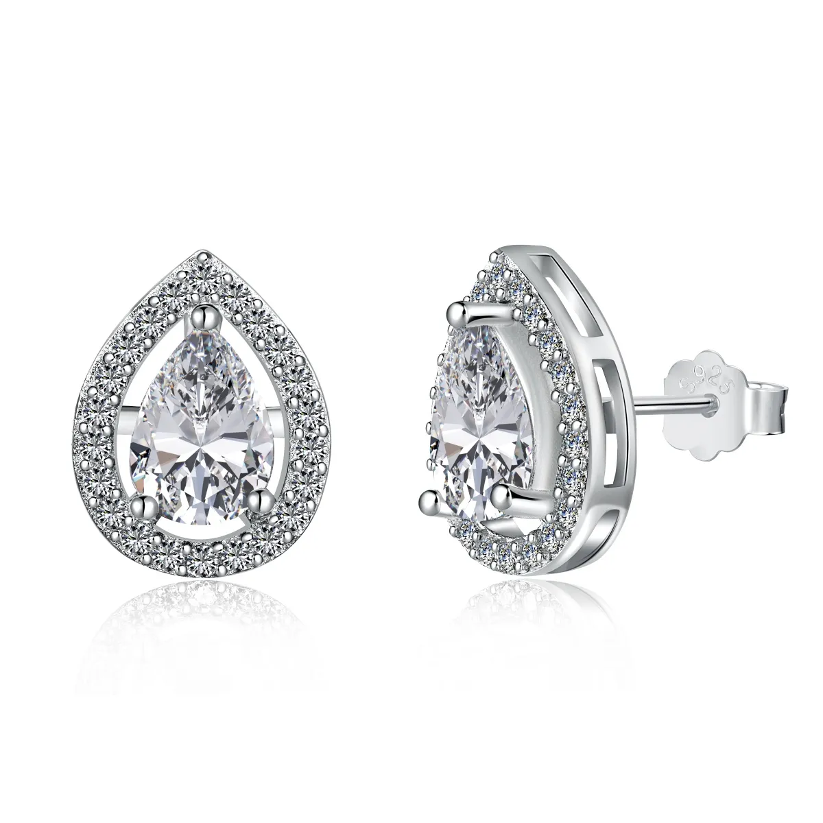 Minimalist Cubic Zirconia Stud Earrings