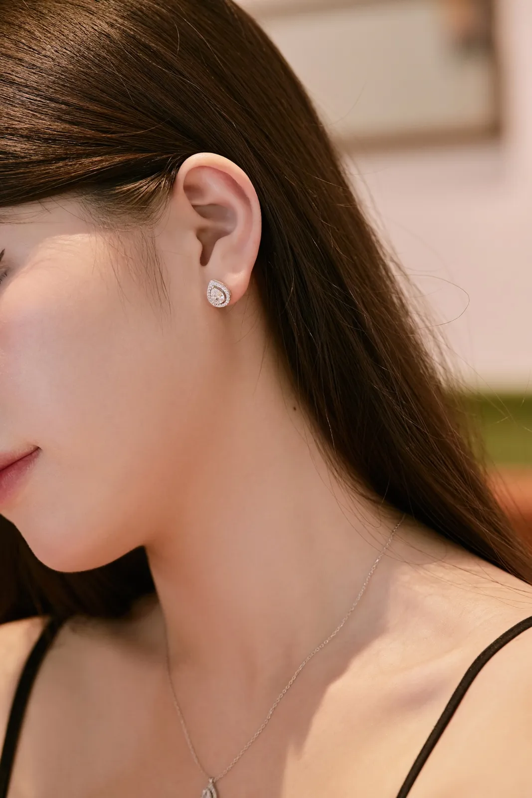 Minimalist Cubic Zirconia Stud Earrings