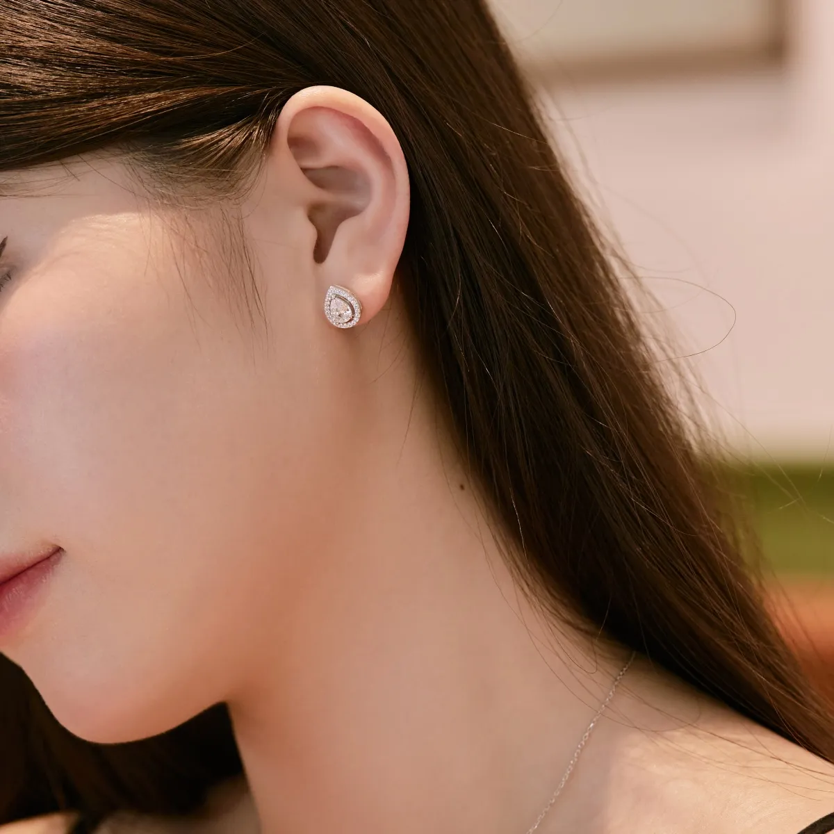 Minimalist Cubic Zirconia Stud Earrings