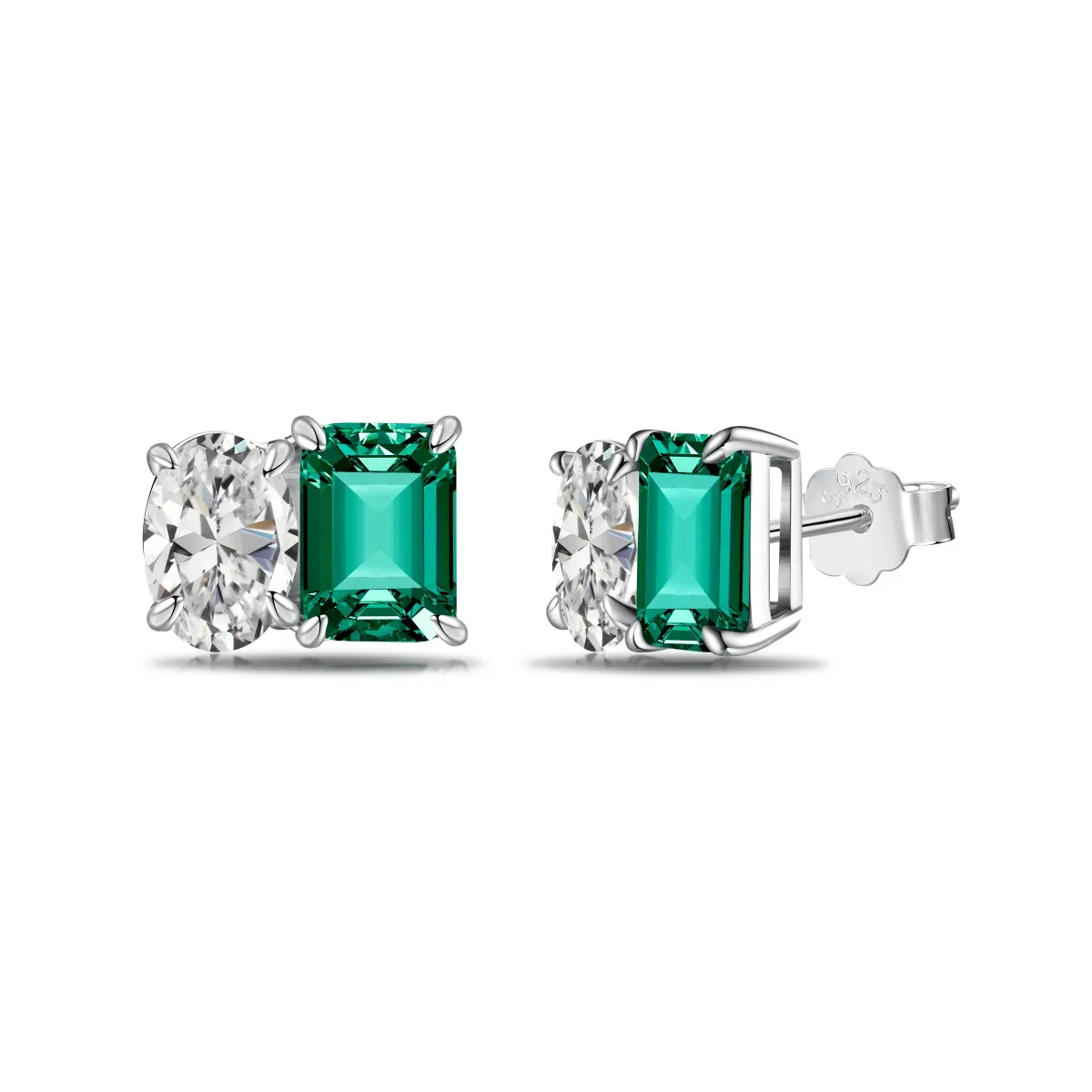 Minimalist Cubic Zirconia Stud Earrings