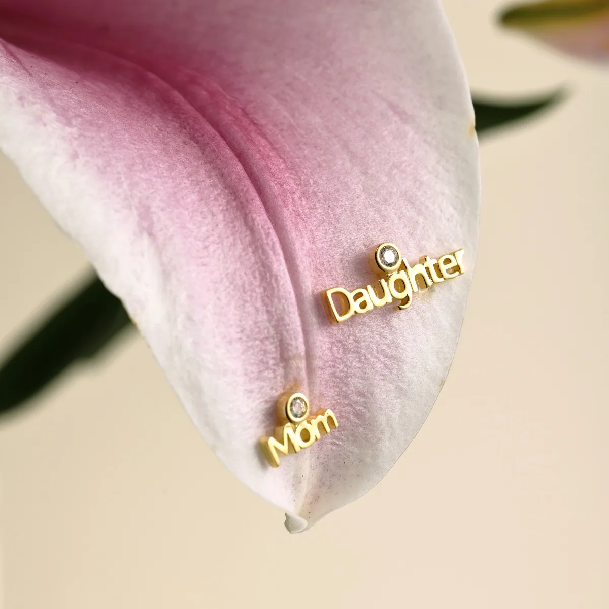 Gold Plated Sterling Silver Cubic Zirconia Stud Earrings