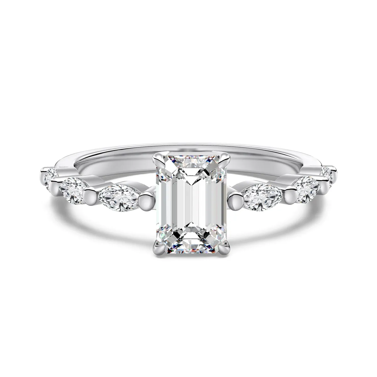 Minimalist Cubic Zirconia Sterling Silver Ring