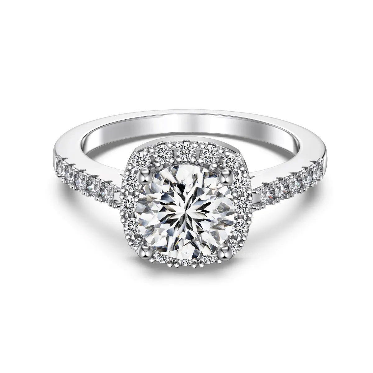 Bridal Cubic Zirconia Sterling Silver Ring
