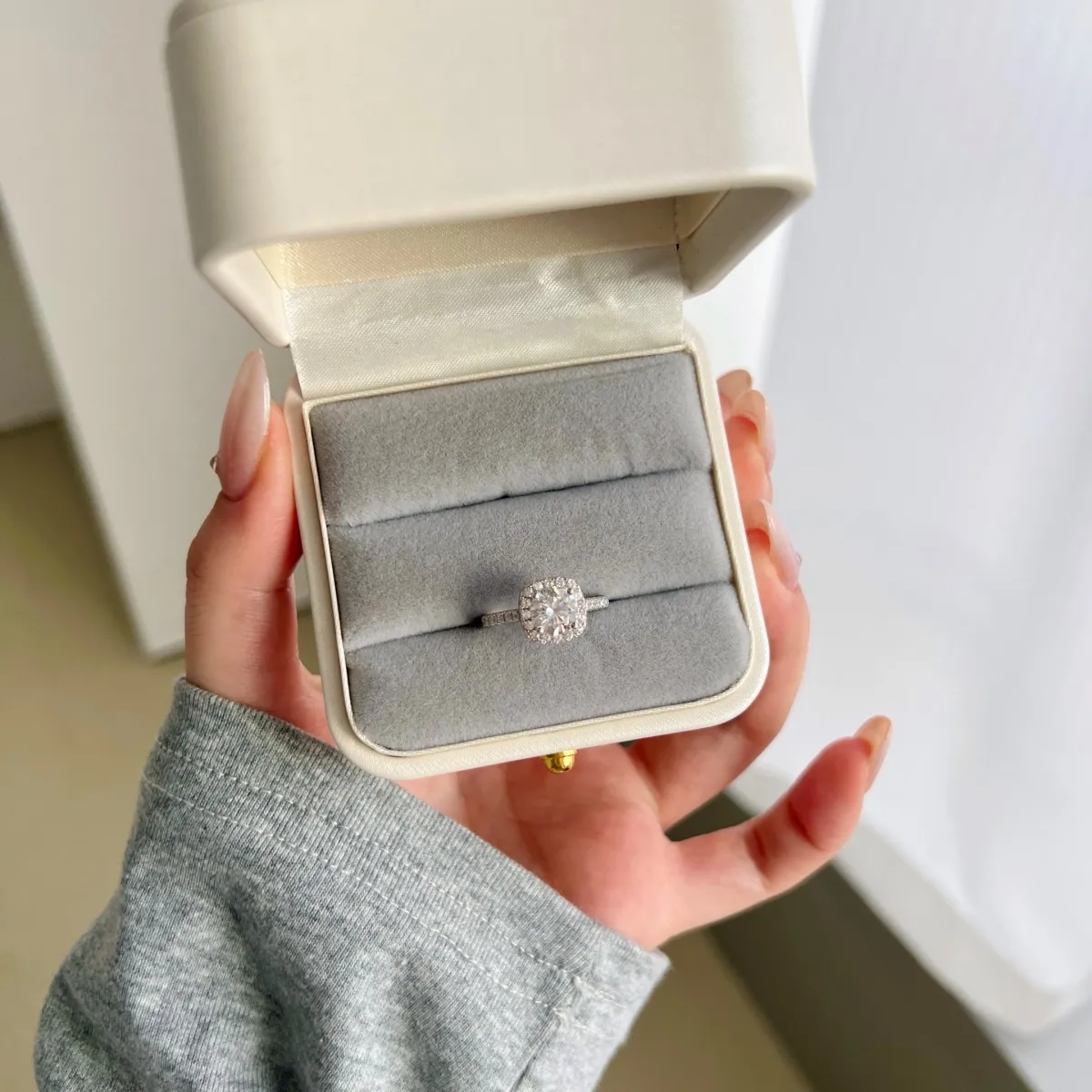 Bridal Cubic Zirconia Sterling Silver Ring